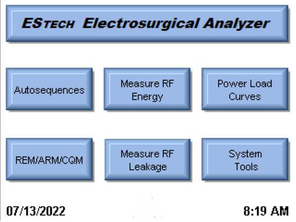 Multifunctional, Multimode RF Surgery Analyzer