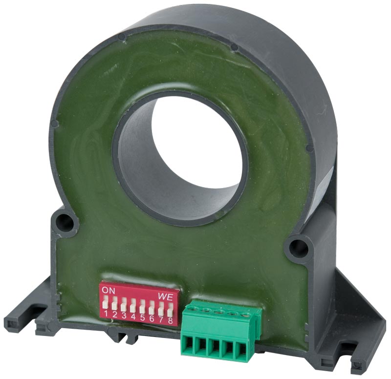 AC/DC Current transformer with transmitter functionality: Measurement range 300 A AC / 400 A DC