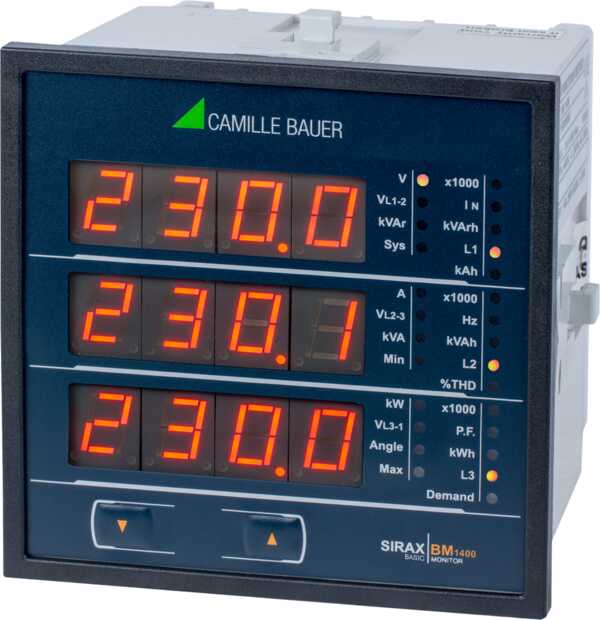 Programmable Unit for Heavy Current Monitoring with Display, LED