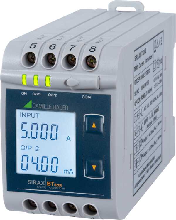 Measuring Transducer for AC Current, RS485, LCD Display