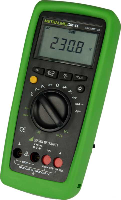 Digital multimeter with temperature measurement