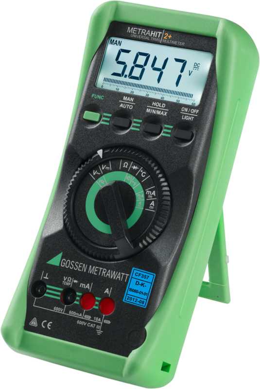 TRMS Digital Multimeter with Analog Bar Graph and Temperature Measuring Instrument