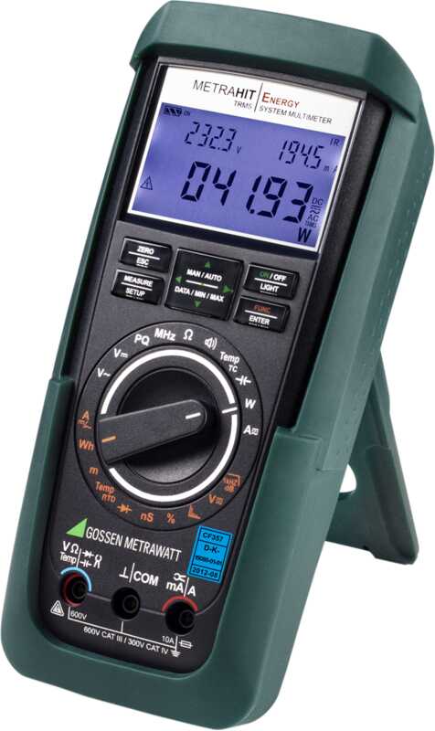 TRMS power multimeter and power quality analyzer with 60,000 digits