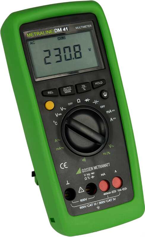 Digital multimeter with temperature measurement