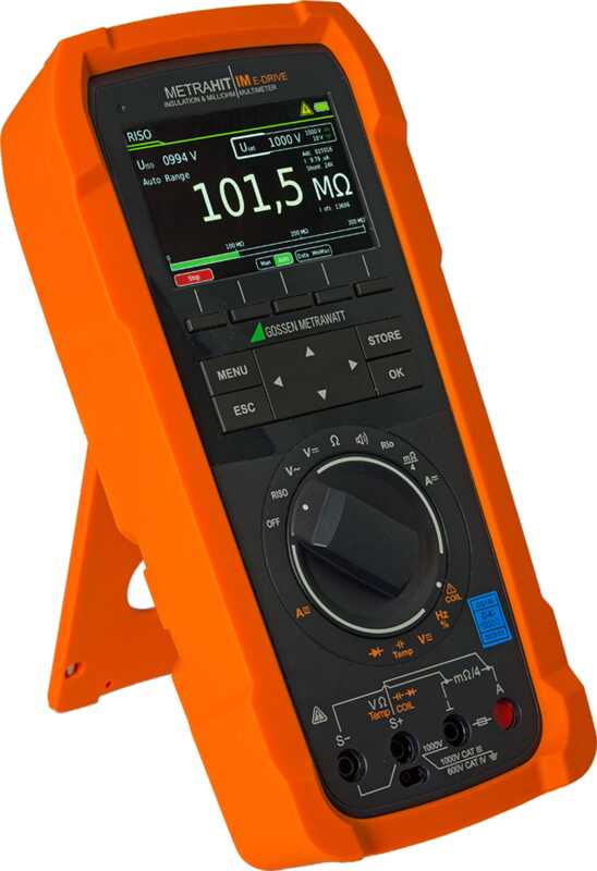 Multimeter, milliohmmeter, insulation measuring instrument, coil tester and data logger for hybrid and electric drives - all-in-one